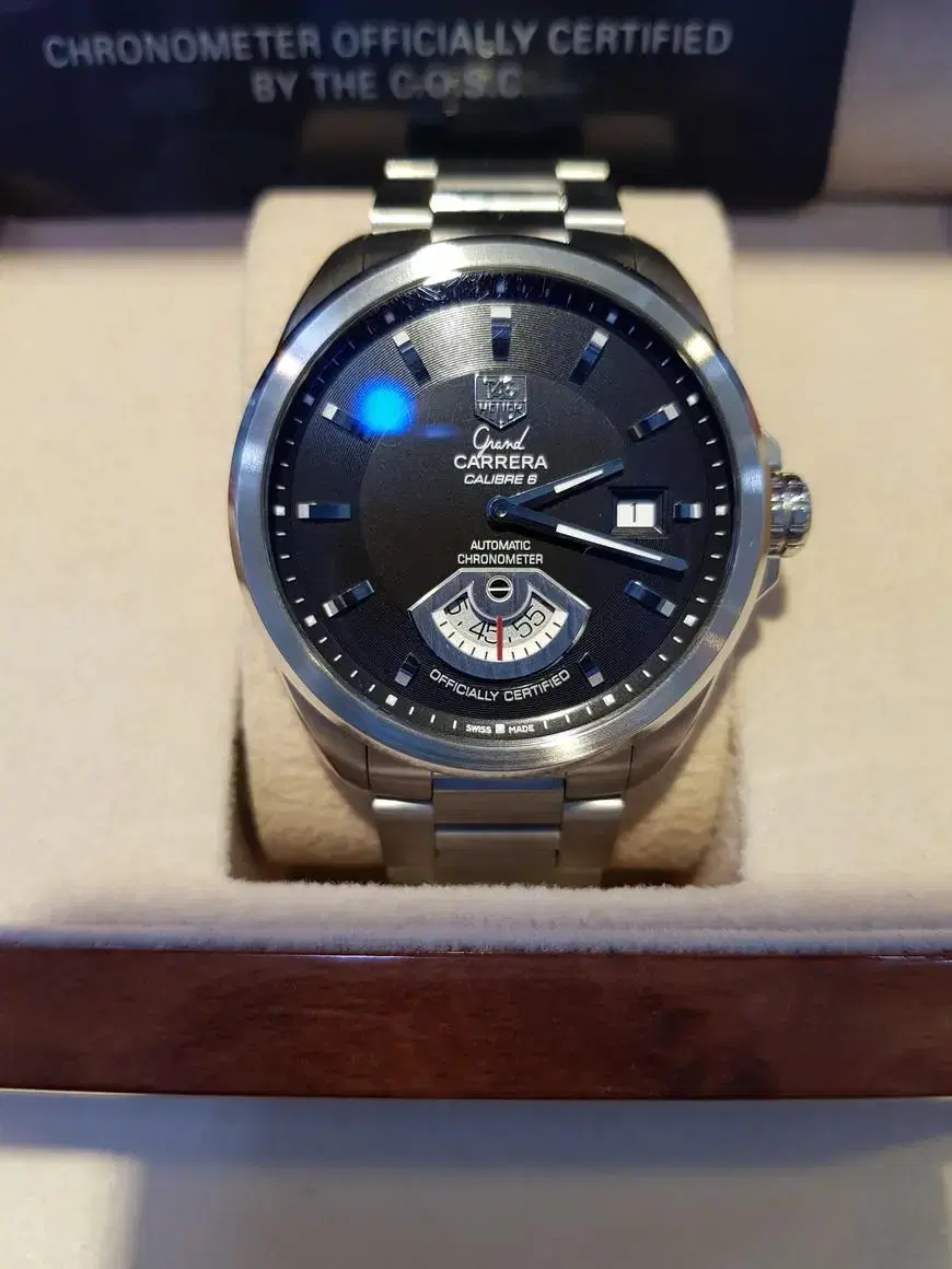 급매 TAG Heuer 태그 호이어 그랜드 까레라 칼리버6 스틸 40mm